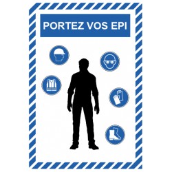 Panneau portez vos EPI