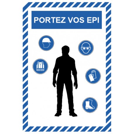Panneau portez vos EPI