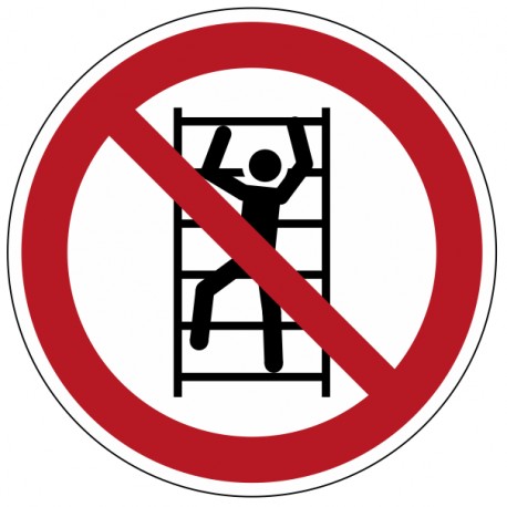 Panneau Escalade interdite P009