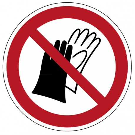 Panneau Port de gants interdit P028
