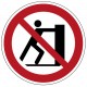 Panneau ISO 7010 P017 – Interdiction de pousser