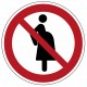 Panneau Femmes enceintes non autorisées P042