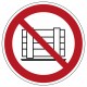 Panneau ISO 7010 P023 – Ne pas obstruer