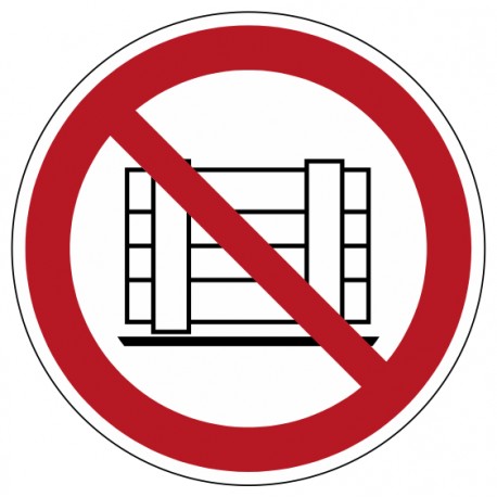 Panneau ISO 7010 P023 – Ne pas obstruer