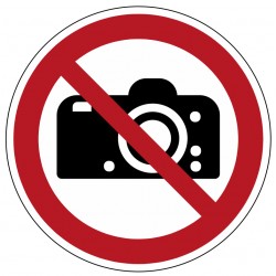 Panneau défense de photographier (P029)