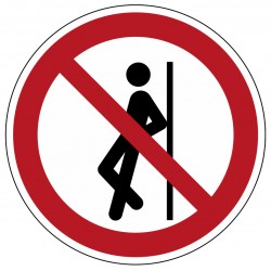 Panneau ne pas s’appuyer (P041)