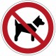 Panneau interdit aux chiens (P021)