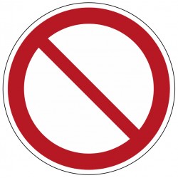 Panneau d’interdiction général (P001)