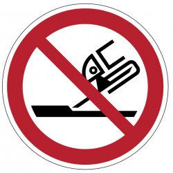 Panneau Ne pas utiliser pour rectification plane (P032)