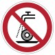 Panneau ne pas utiliser pour la rectification humide (P033)