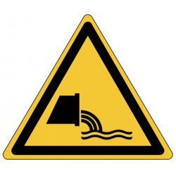 Panneau Danger Évacuation des eaux usées (W055)
