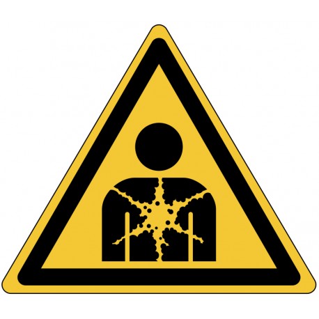 Panneau Danger : Substance ou mélange présentant un risque pour la santé (W071)