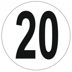 Disque limitation vitesse 20