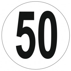 Disque limitation vitesse 50