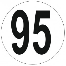Adhésif disque limitation vitesse 95
