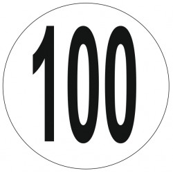 Adhésif disque limitation vitesse 100