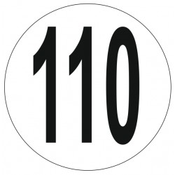Adhésif disque limitation vitesse 110