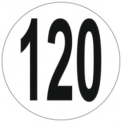 Adhésif disque limitation vitesse 120