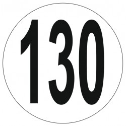 Adhésif disque limitation vitesse 130