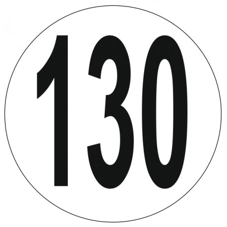 Adhésif disque limitation vitesse 130