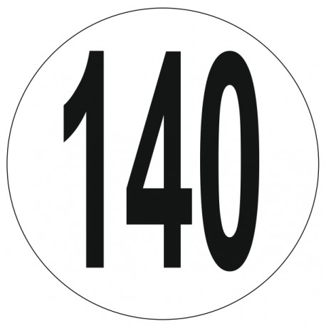 Adhésif disque limitation vitesse 140