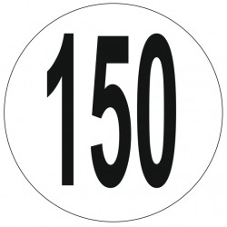 Adhésif disque limitation vitesse 150