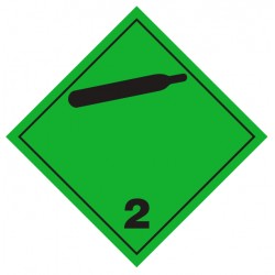 Plaque Gaz inflammables non toxique (transport international)