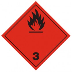 Plaque liquides inflammables (transport international)