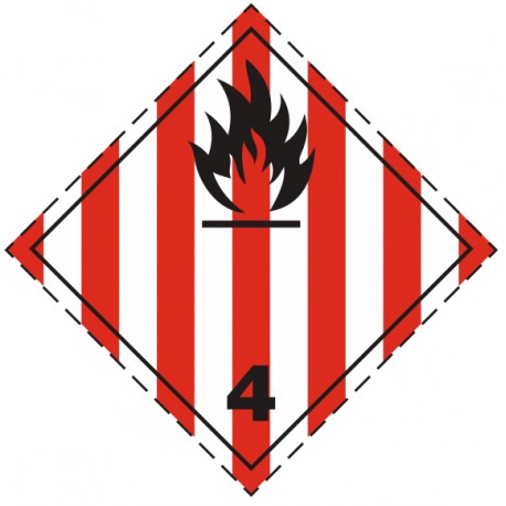 Plaque solide inflammable (transport international) Plaque solide inflammable (transport international)