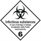 Plaque infectious substances 6-2 A (transport international)