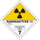 Plaque matières radioactives N°7-C (transport international)