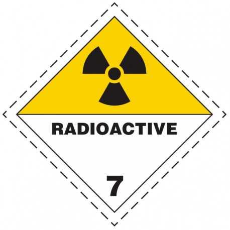 Plaque matières radioactives 7 D (transport international) Plaque matières radioactives 7 D (transport international)