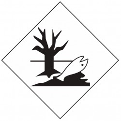 Plaque danger pour l'environnement NDE (transport international)