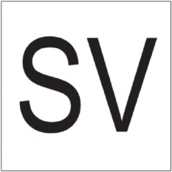 Plaque SV - Safety Valve (transport international)