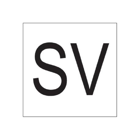 Plaque SV - Safety Valve (transport international) Plaque SV - Safety Valve (transport international)
