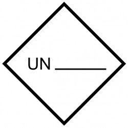 Etiquette Identification produits dangereux NU