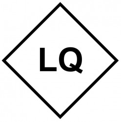 Plaque LQ limited quantity quantité limité (transport international)