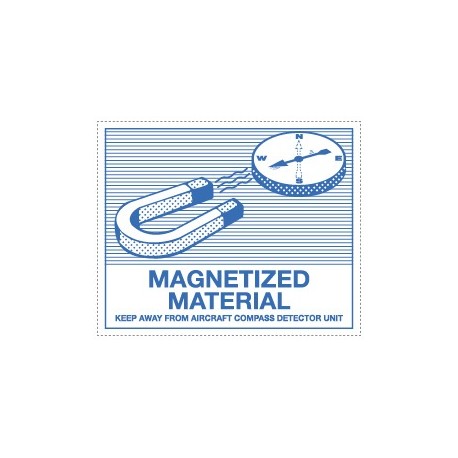 Etiquette spécifique IATA « MAGNETIZED MATERIAL » Etiquette spécifique IATA « MAGNETIZED MATERIAL »