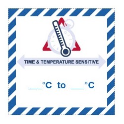 Etiquette IATA Time and Temperature sensitive
