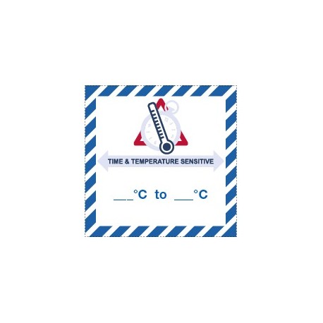 Etiquette IATA Time and Temperature sensitive