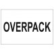 Etiquette OVERPACK 10X15 CM