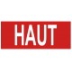 Etiquette haut sans fleche