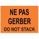 Etiquette ne pas dépalettiser
