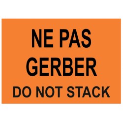 Etiquette ne pas dépalettiser