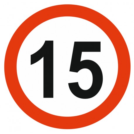 Panneau limitation vitesse 10 KM/H Panneau limitation vitesse 10 KM/H