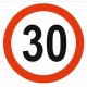 Panneau limitation vitesse 30 KM/H