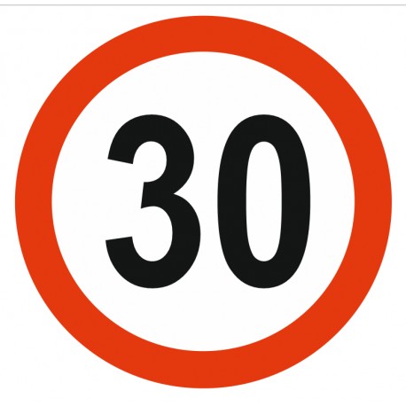 Panneau limitation vitesse 30 KM/H Panneau limitation vitesse 30 KM/H