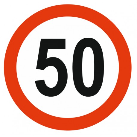 Panneau limitation vitesse 50 KM/H Panneau limitation vitesse 50 KM/H