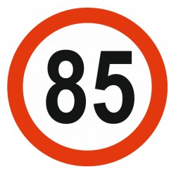 Panneau limitation vitesse 85 KM/H