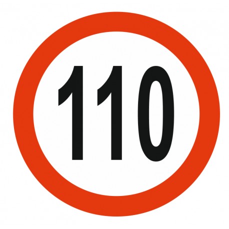 Panneau limitation vitesse 100 KM/H Panneau limitation vitesse 100 KM/H